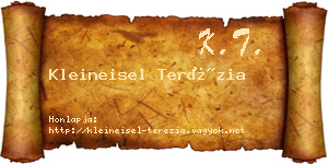 Kleineisel Terézia névjegykártya